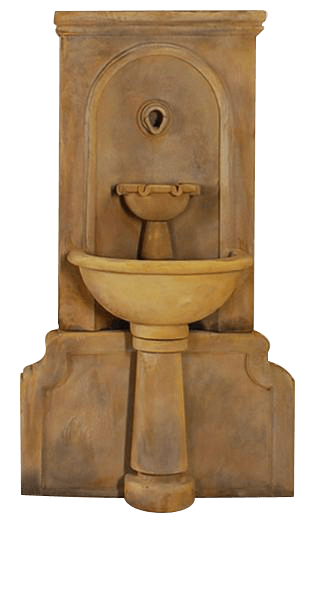 Imperia Wall Outdoor Cast Stone Garden Fountain For Spout Fountain Tuscan